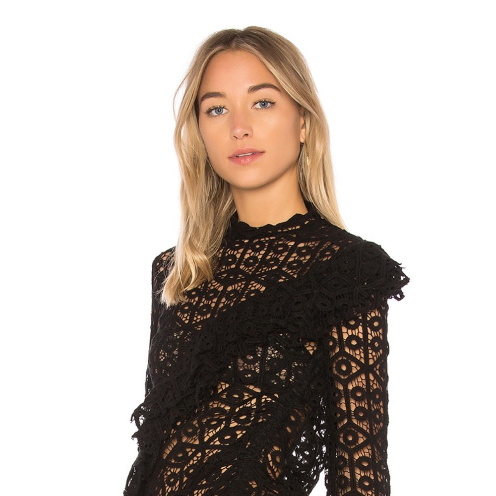 BNWT Black Iro Lace Top